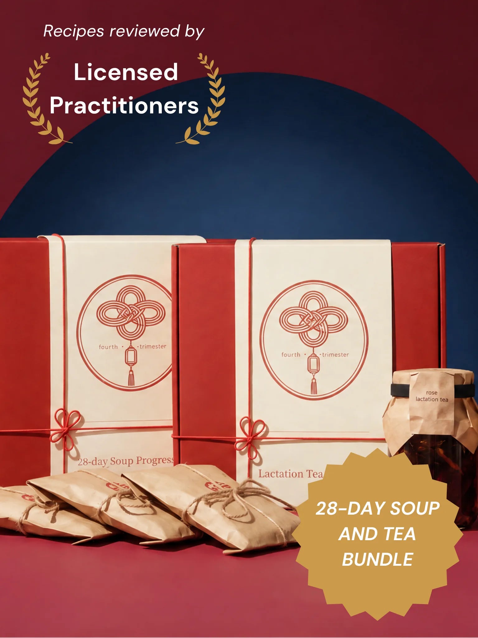 28-Day Soup & Tea Bundle: the soup box and the Lactation Tea Collection together